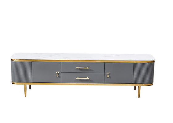 طقم طاولة القهوة من Rock Plate Metal Living Room TV