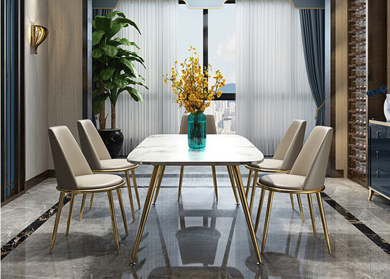 140x80x76cm طاولة طعام رخامية فاخرة للمنزل