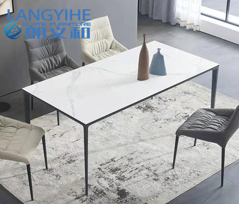 طاولة طعام رخامية من Rock Slab Home Minimalist 130x70cm