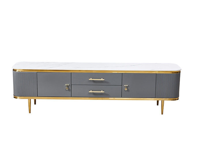طقم طاولة القهوة من Rock Plate Metal Living Room TV
