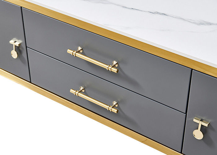 طقم طاولة القهوة من Rock Plate Metal Living Room TV