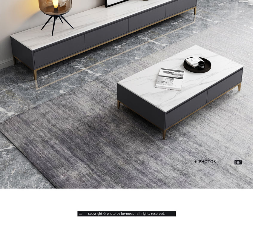 200x40x25cm مجموعة طاولة القهوة وحدة التلفزيون الحد الأدنى