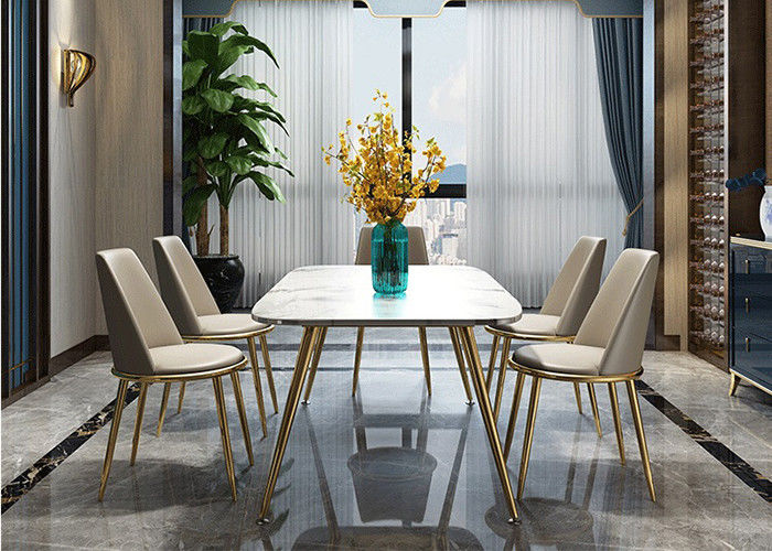 140x80x76cm طاولة طعام رخامية فاخرة للمنزل