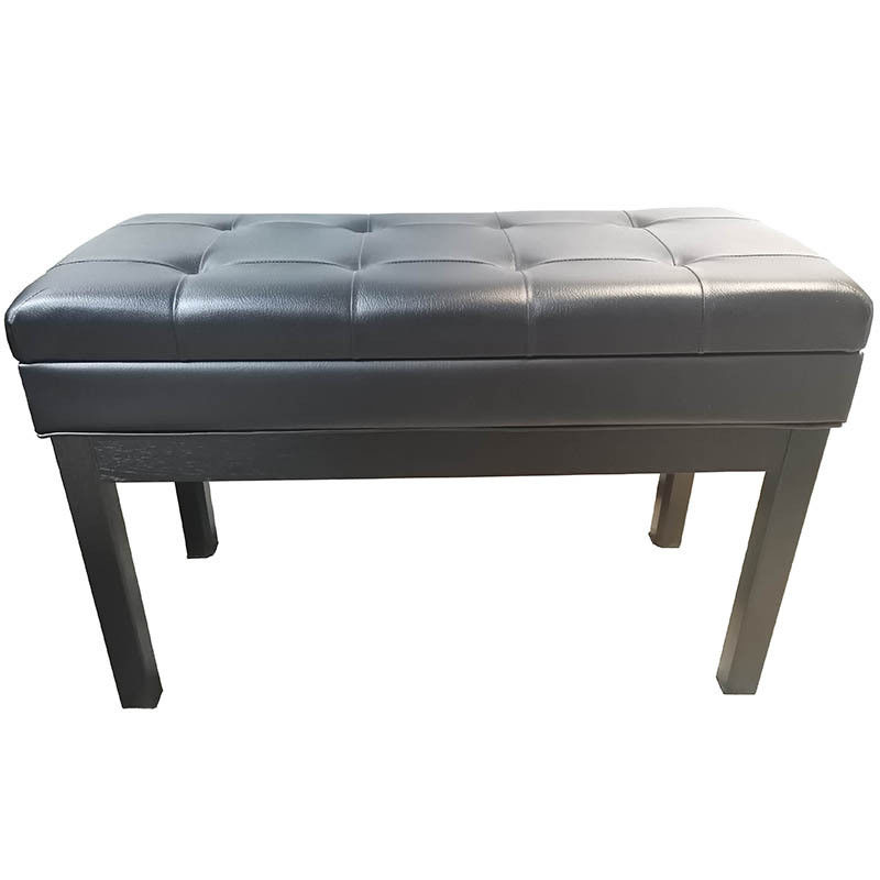 تخزين جلد Odm Antique Double Piano Stool Ottoman 86cm طويل القامة