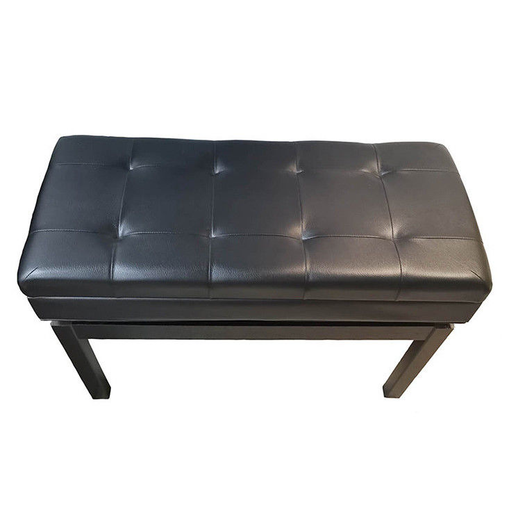 تخزين جلد Odm Antique Double Piano Stool Ottoman 86cm طويل القامة