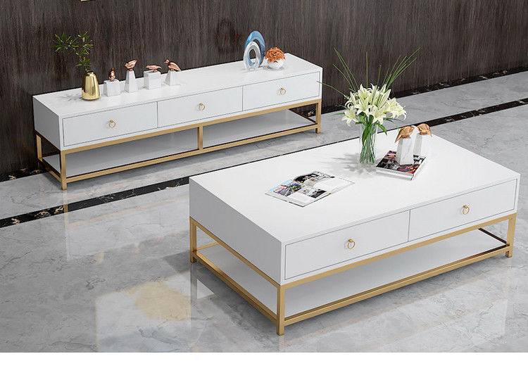 Bubble EPE Luxury Tv Cabinet أثاث غرفة المعيشة إطار من الفولاذ المقاوم للصدأ